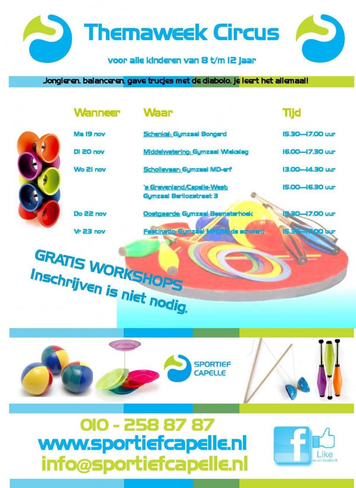 themaweek circus  sportief Capelle